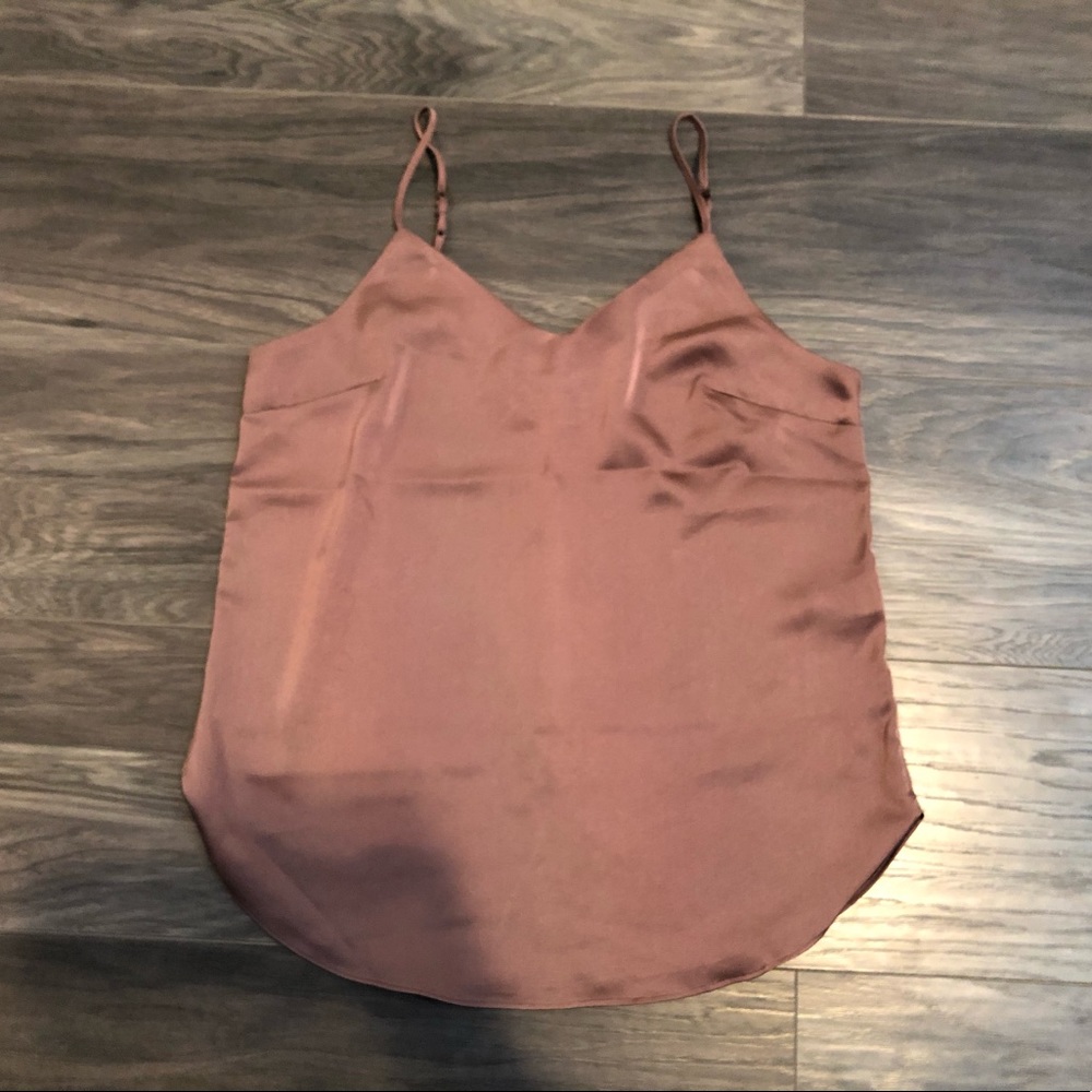 Mauve satin top